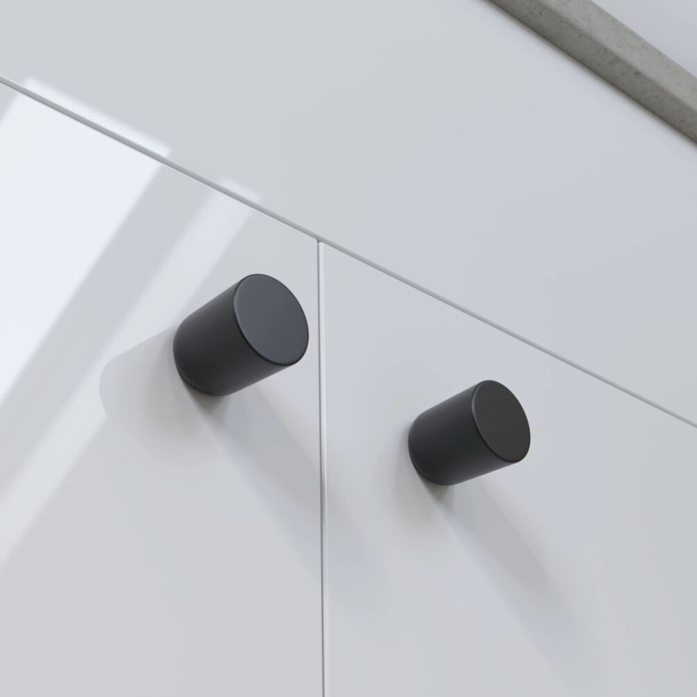 Apex Pair of Matt Black 23mm Door Knob Handles Lifestyle 3